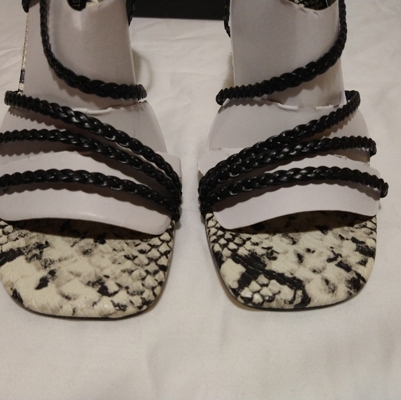 Nine West Game 2 Black Braided Strappy Sandals - Picture 2 of 15
